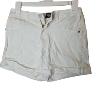 🎁 Iris Jeans Los Angeles Short Denim Semi Fitted Stretch Short Jeans White M